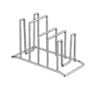 BUUXIAA โลหะ ชั้นวางเขียง คงที่ หลายชั้น ที่วางเขียง ทนทาน ประหยัดพื้นที่ ชั้นวางฝาหม้อและกระทะ ร้านอาหาร ครัวบ้าน