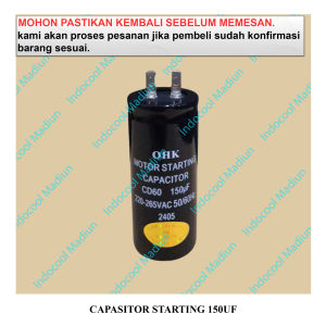 CS150 CAPCITOR / KAPASITOR / CAPASITOR STARTING 150UF (PENGIRIMAN HANYA PULAU JAWA)