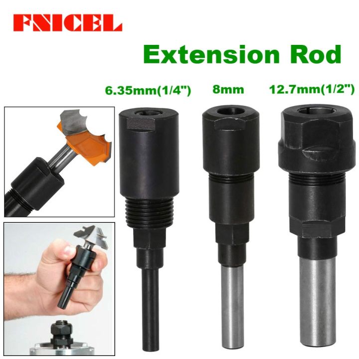 Router Bits Collet Extension Engraving Machine Extension Rod 1/4
