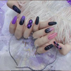 24pcs KUKU PALSU PREMIUM WITH BOX || MOTIF CORAK - [FREE LEM CAIR 2G]