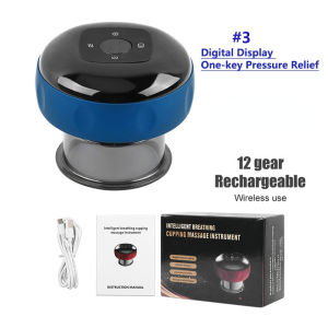 XIIAOMI Full Body Smart Electric Cupping Guasha Scraping Heating Massage Body Cups Therapy Massager Bekam Badan Eletrik電動刮痧拔罐Electric Vacuum Cupping Instrument Body Cups Anti-Cellulite Therapy