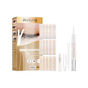 Jaysuing Invisible Eyelid Sticker Double Eyelid Stickers Transparent Self Adhesive Double Eye Tape Ladies Eye Makeup Tools 480PCS