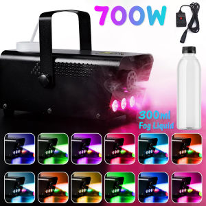 2200W Smoke Fog Machine 18LED Colorful Stage Fogging Machine Remote Control LED DJ Party Mesin Asap Pentas