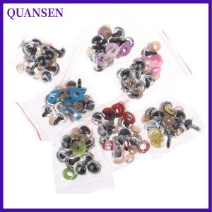 QUANSEN 10ชุด16มม.ของเล่นยัดไส้ Glitter ความปลอดภัยตา nonwovens เครื่องซักผ้าล้างตาตุ๊กตา