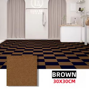 【FREE GIFT】30x30cm Carpet Floor Self-Adhesive Non-slip Carpet Sticker Square for Home Living Room Bedroom Office Floor Decor Carpet Tile Baby Puzzle mat Child Carpet Splice Carpet Baby Crawling Mat