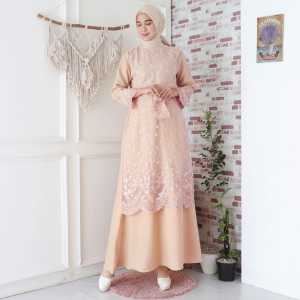 (SALE) Gamis Dress Pesta Kondangan MAXI ALMIRA TILE bordir mutiara