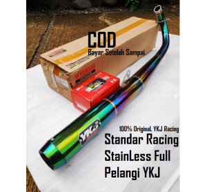 Knalpot RX KING Standar Racing Pelangi Stainless Super Garing YKJ Racing Istimewa