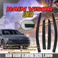 GECA RAIN VISOR ELANTRA 2020 BLACK 1.8MM (11701). 