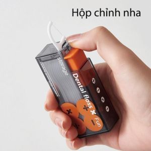 Hộp đựng tăm chỉ nha khoa hộp tăm chỉ nha khoa Dental floss tự động nhấn thanh lịch tiện dụng QLG