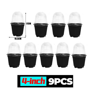 Dizoey 12/3ชิ้นกระถางเพาะต้นกล้ากล่องปลูกพลาสติกสำหรับปลูกพืชถ้วยพืชผักสวนถาดเริ่มต้น