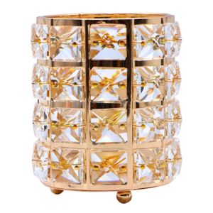 Crystal Luxury Makeup Brush Holder Multifunctional Cosmetic Makeup Tool Storage Container Organizer Pen Holder Furniture Gift