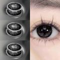 contact lens illustro BIG EYES BLACK COLORED LENSES 14.5mm lensa kontak warna softlens 1 paket lengkap softlens mata. 