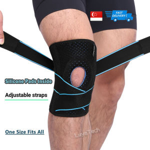Knee Brace with Side Stabilizers & Patella Gel Pads Knee Support with Straps LuyaTech Knee Pain Meniscus Tear Relief Arthritis ACL MCL Injury Recovery for Women & Men