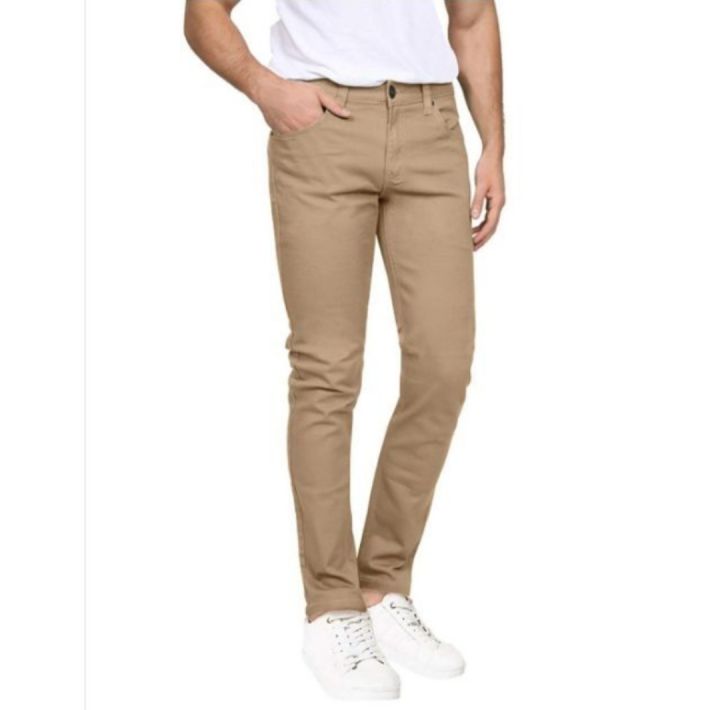 KHAKI PANTS FOR MENS Medium Wash Casual Jeans Full Length Regular
