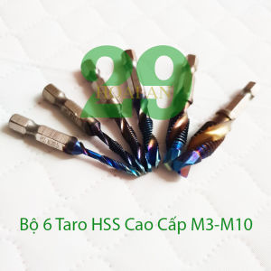 Bộ Mũi Khoan Bộ Mũi Taro Cho Máy Khoan HSS M3-M10