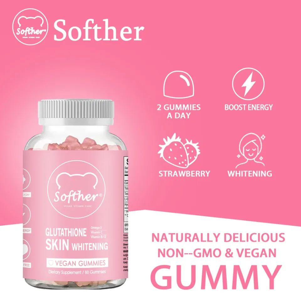 Softher Kids Glutathione Gummies Skin Collagen Gummy Whitening Vitamin C  Beauty Supplement