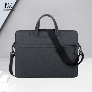 LouisWill Business Bag 15.6 - inches Laptop Bag Fashion Shoulder Bag Portable Cross Body Bag Waterproof Messenger Bag Large Capacity Handbag Bag Lightweight Casual Bag Leisure Bag
