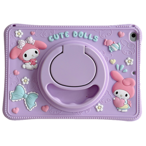 Softcase Advan XTAB 8 Inch T310 Ring Case Sandaran Softcase Anak Kids Friendly My Melody Casing Aman Pink Ungu Karakter Rotate Kesing Pelindung Tablet