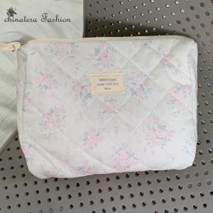 Nữ xách tay mỹ phẩm Túi lưu trữ dung tích lớn chần rô Túi trang điểm cọ trang điểm Túi xách phụ nữ Túi trang điểm ví