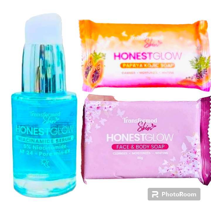 Honest Glow 5% NIACINAMIDE SERUM and Honest Glow Soap | Lazada PH