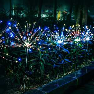 Ready Stock+Limit DIY Upgrade Solar Fireworks String Lights for Garden Decoration LED String Christmas Festive Fairy Lights Outdoor Solar Lamps