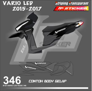 VARIO LED 2015-2017 (COD) STIKER STRIPING MOTOR HONDA VARIO LED HOLOGRAM DAN TRANSPARAN