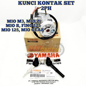 Kunci Kontak 2PH Yamaha Mio M3 Mio Z Mio S Fino 125 Mio 125  Kualitas Original ori asli Pasti Presisi Keyset 1 set Lengkap Komplit Full set ful fulset1 Paket Konci ygp  perangkat keamanan lock safety key