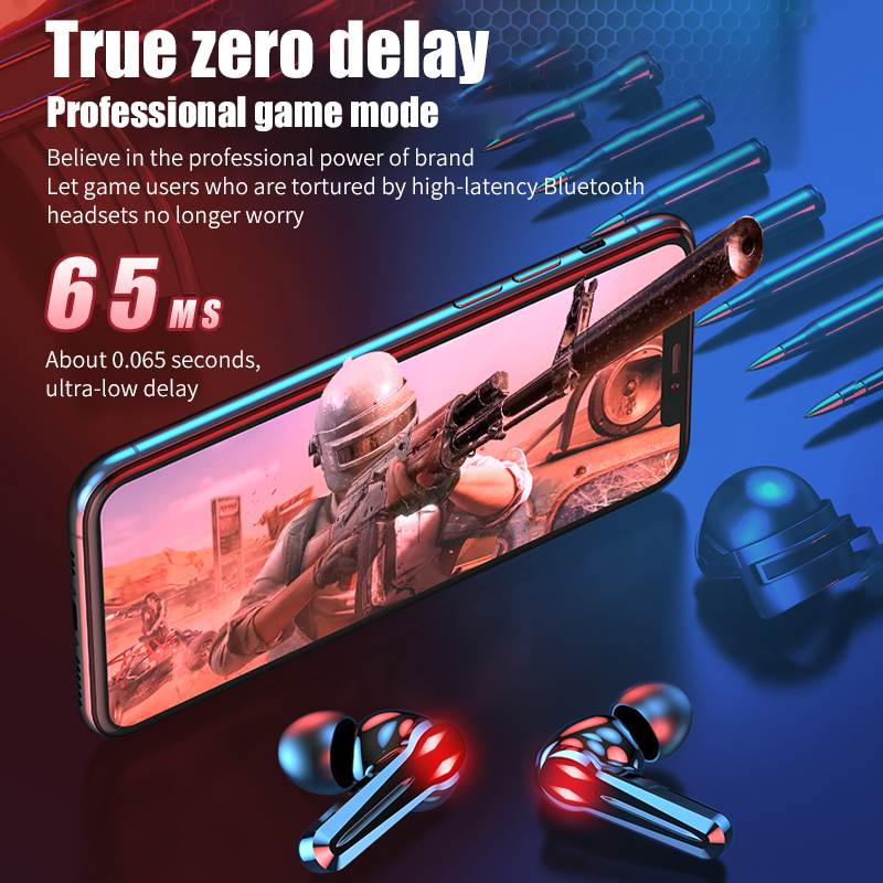 M28 TWS Bluetooth fülhallgató 2000mAh töltődoboz C típusú vezeték nélküli fejhallgató sztereó játékhoz érintős fülhallgatók mikrofonnal_voghion.com