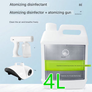 [Mega Sale] Nano Blue Ray Disinfection Spray Gun With 4L Disinfectant Solution Wireless Rechargeable Nano Steam Gun Fog Machine Disinfectant COD