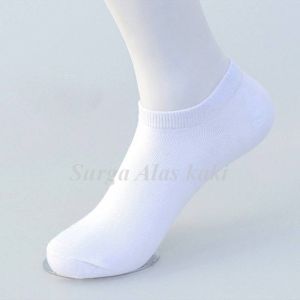 ( 10 PASANG ) Kaos kaki pendek semata kaki pria & wanita polos pergelangan kaki