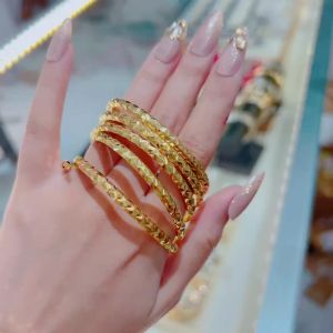 {loại 1} Vòng tay 3 ly khoá lưỡi gà có khắc mộc hoạ tiết kim cương bản bền màu Kami VC3LKC
