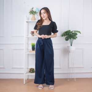 Home Wear CREPE Loose Kulot Pants | Celana Kulot Rayon Wanita Loose Cullote Pants Homewear