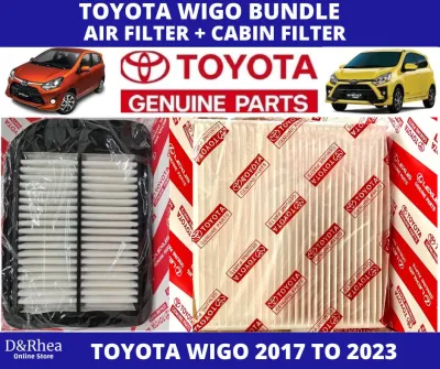 TOYOTA BUNDLE FOR TOYOTA WIGO AIR FILTER + CABIN FILTER FOR TOYOTA WIGO 2017 TO PRESENT
