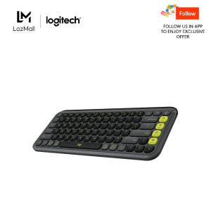 Logitech POP ICON KEYS wireless Bluetooth keyboard for comfortable typingprogrammable keys Easy-Switch up to 3 devices for laptop tablets PC - Graphite Off White Rose Lilac