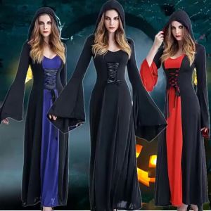 European and American Halloween cos Costume vampire demon grim reaper clothes witch masquerade performance outfit