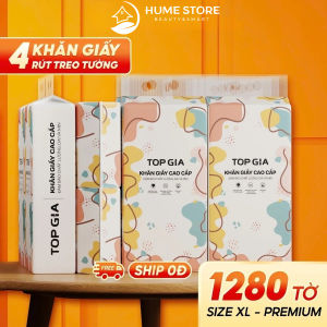 Thùng 9/8/6/4 Bịch Khăn Giấy Đa Sắc Treo Tường TOP GIA Giấy Ăn Giấy Rút Top Gia