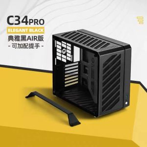 (New Arrival)Mechanic Master C34 Pro ATX/MATX/EATX Aluminum Alloy Computer Case PC Desktop Support 360/240/240 Water Cooling ATX PSU 3 Fans Long Graphic Card 165mm Full Tower