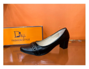 D STYLE SHOES 6681 LEATHER BLACK SCHOOL SHOES 2INCHES HEELS FOR WOMEN add one size if wide feet