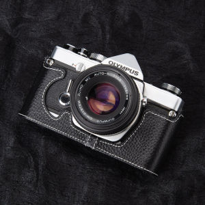 【NEW F】For OLYMPUS OM-1/1N OM-2/2N OM-4/4TI OM-3 Case Genuine Leather Half Case Camera Protector for OM10/20/30 Handmade Camera Bag