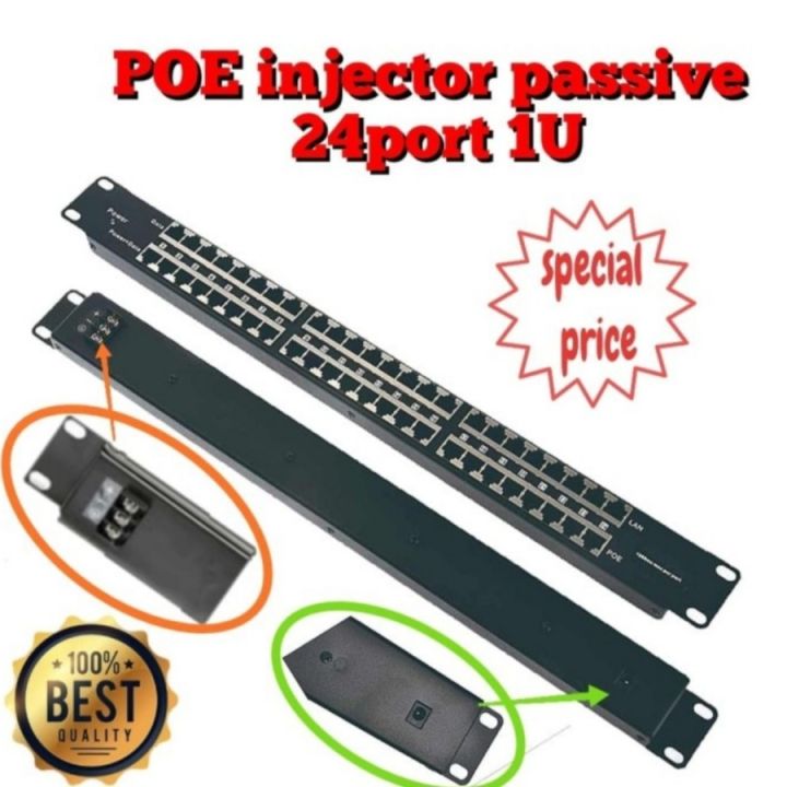 Poe Injector Passive 24 Port 1u Only Rack Mount | Lazada Indonesia