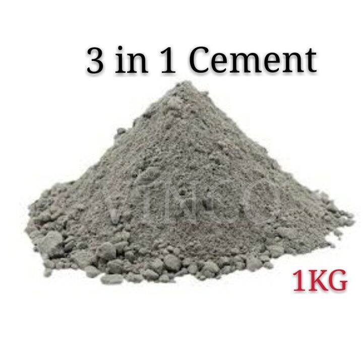 3 in 1 Cement Ready Mix Simen Sedia Campur Pre Mix Plaster 1KG | Lazada