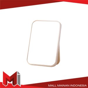 MallMainan-K89 Kaca Rias Make Up Beauty Mirror Cermin Lipat Persegi Portable Cermin Rias Duduk Lipat