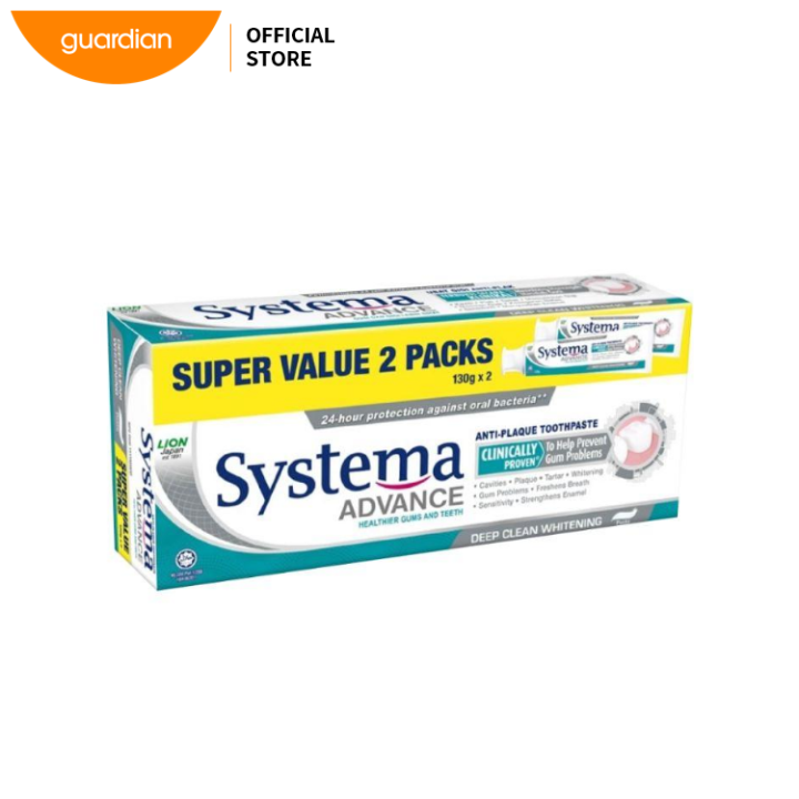 Sytema Advance Deep Clean Whitening Toothpaste 130g (Pack of 2) | Lazada