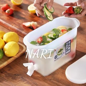 Bình nước 3.5 lít có vòi để tủ lạnh làm mát Bình có vòi đựng nước tiện lợi Việt nam - gia dung Nari