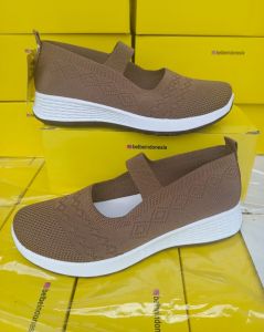 Sepatu Rajut Karet Wanita Import Terbaru