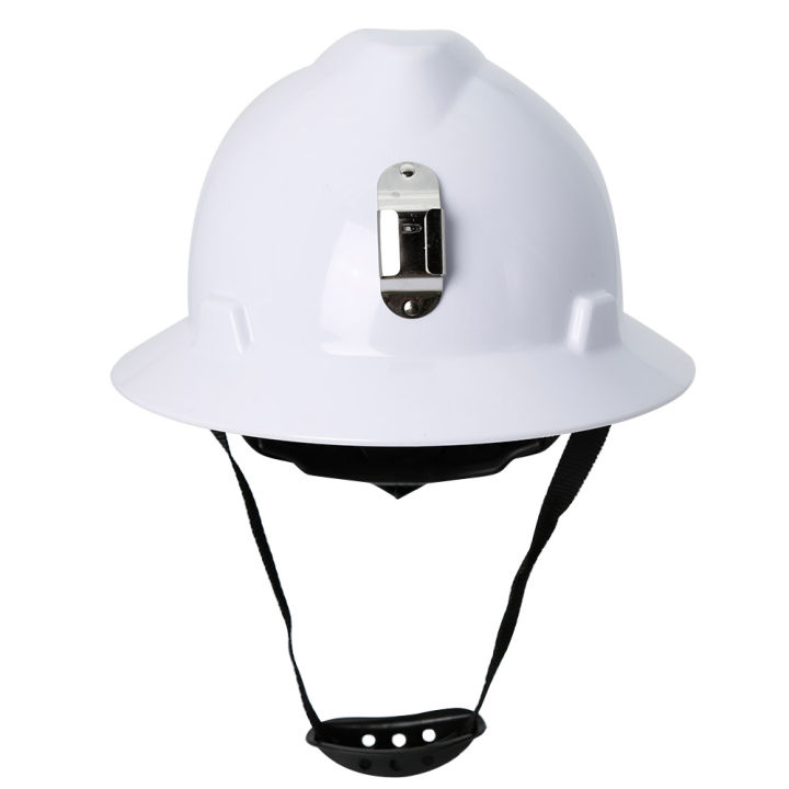 Full Brim Hard Hat with Lamp Bracket Working Safety Helmet Outdoor Construction Railway Mine Protection Work Cap