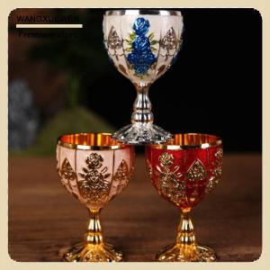 [COD] 30ml Retro Sáng Tạo nhỏ đồ uống rượu cốc Vàng Phong Cách Châu Âu Thanh Nhà