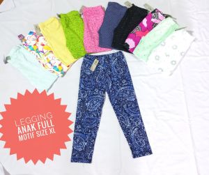Legging anak full motif merk griselda size XL ( usia 6-7 thn)