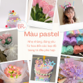 Set 200 dây kẽm nhung màu pastel Kèm Đèn đom đóm làm đồ handmade, Dây kẽm lông nhiều màu làm đồ chơi hoa trang trí- Br 02000. 
