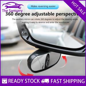 Samurry ✨Hot Sale✨ 1PC Car Mirror Auxiliary Rear View Mirror Wide Angle Side Rear Mirrors Reverse Spot 360° Adjustable Universal Car Accessories